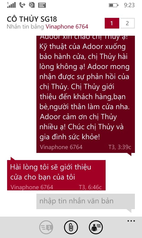 phản hồi tháng 9