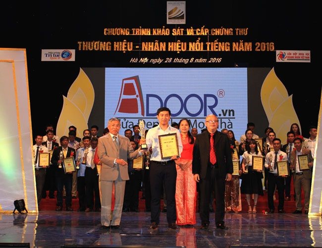 Adoor thương hiệu Việt Nam Vàng chất lượng năm 2016