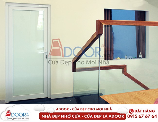 Mẫu cửa nhựa lõi thép 1 cánh tiết kiệm tối đa không gian nhà bạn