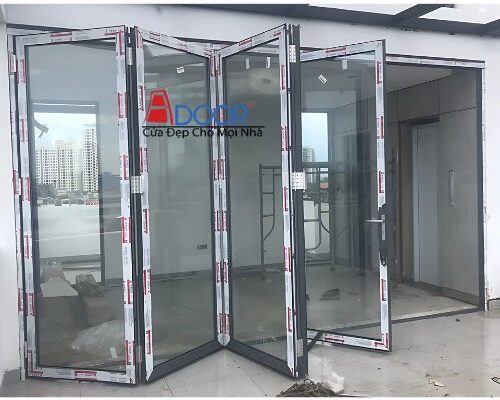 cửa 5 cánh xếp trượt Xingfa nhập khẩu Quảng Đông