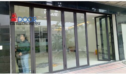 cửa 7 cánh xếp trượt Xingfa nhập khẩu Quảng Đông