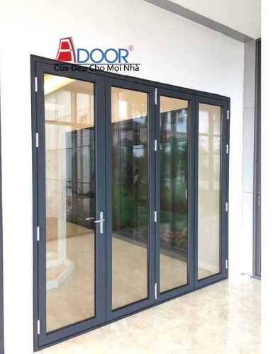 cửa đi xếp trượt 4 cánh nhập khẩu