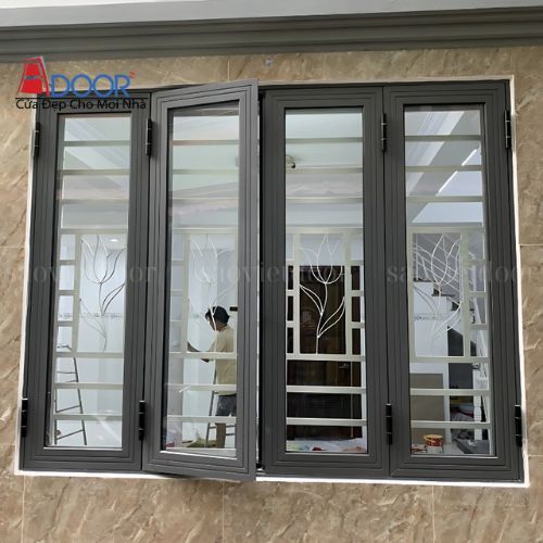 cửa sổ 4 cánh mở quay xingfa nhập khẩu Quảng Đông