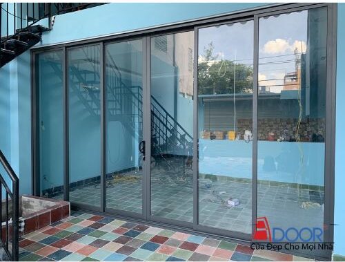 cửa đi 6 cánh mở lùa