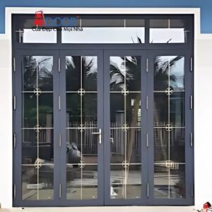 cửa 4 cánh mở quay nẹp trang trí xingfa nhập khẩu Quảng Đông
