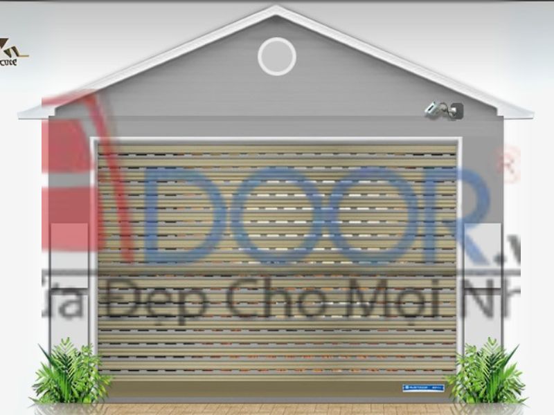 Mẫu 4 Cửa cuốn khe thoáng tại Adoor