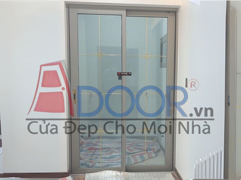 Mẫu cửa đi lùa nhôm maxpro