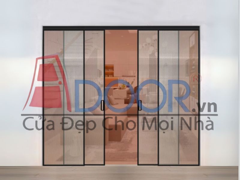 Giá cửa nhôm slim lùa 4 cánh 