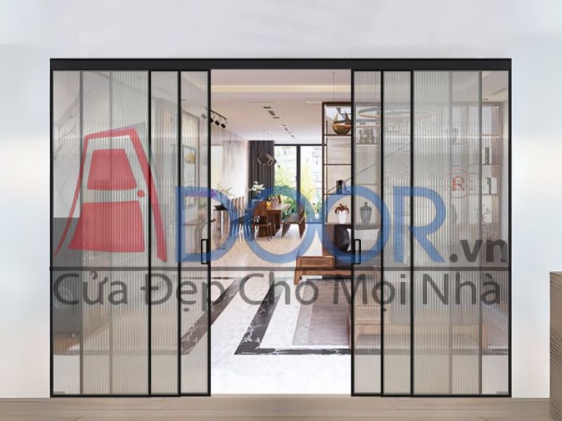 Giá cửa nhôm slim lùa 6 cánh 