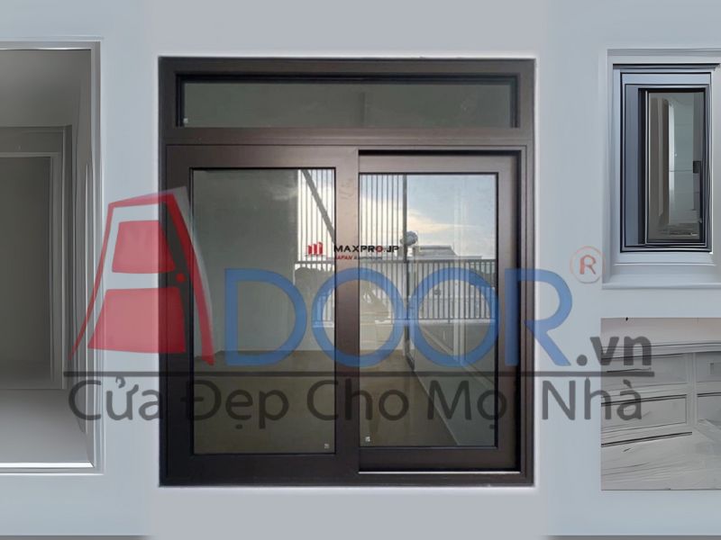 Mẫu Cửa sổ lùa nhôm maxpro