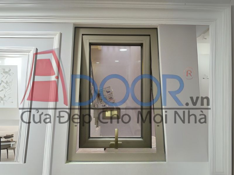 Mẫu cửa sổ mở hất nhôm maxpro