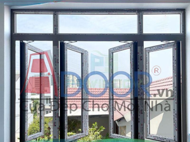 Mẫu Cửa sổ mở quay nhôm maxpro
