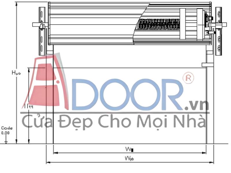 Diện tích cửa cuốn