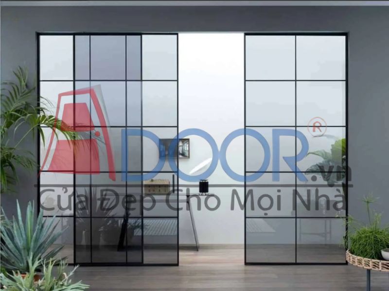 Mẫu cửa nhôm Slim trượt lùa Adoor 