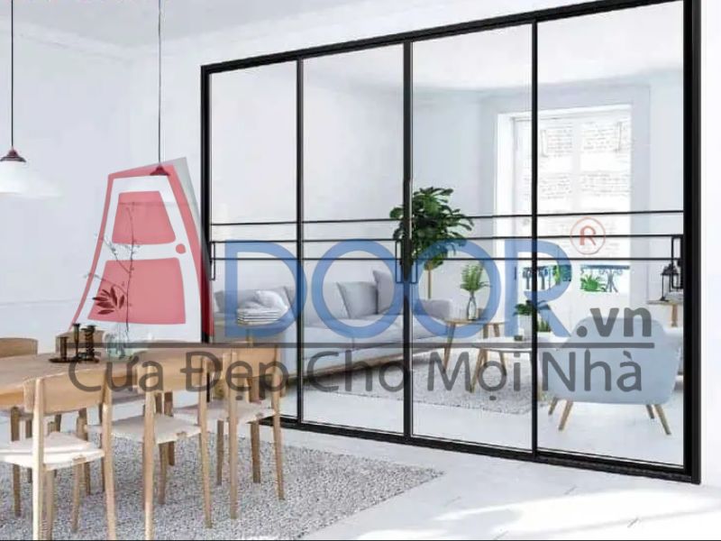 Mẫu cửa nhôm Slim trượt lùa Adoor 