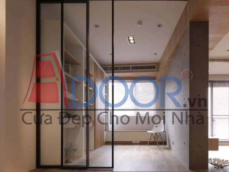 Mẫu cửa nhôm Slim trượt lùa Adoor
