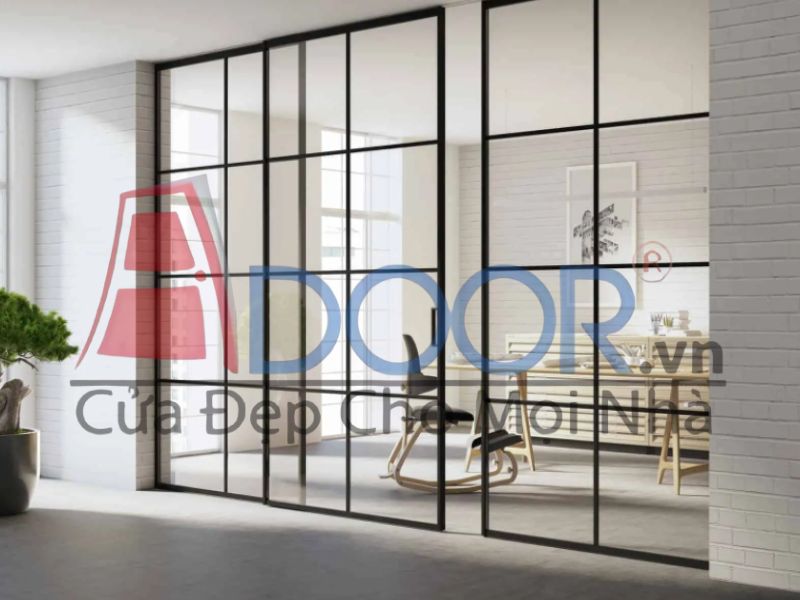 Mẫu cửa nhôm Slim trượt lùa Adoor 