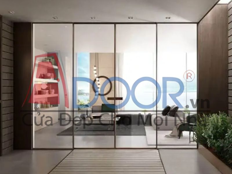Mẫu cửa nhôm Slim trượt lùa Adoor 