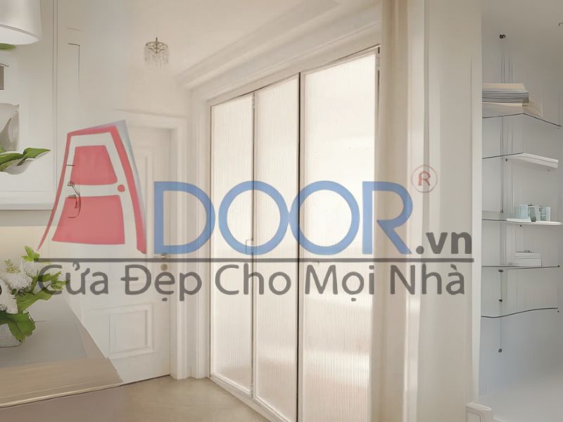 Mẫu cửa nhôm Slim xếp trượt Adoor 