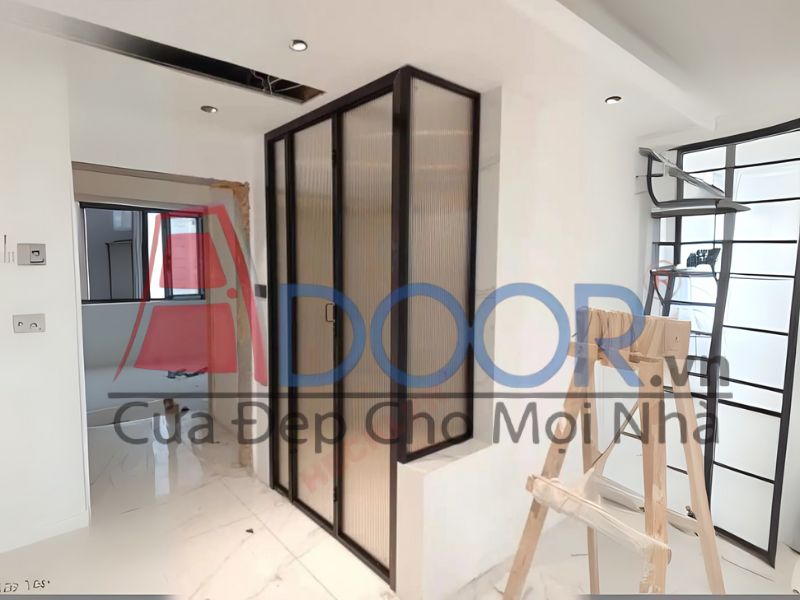 Mẫu cửa nhôm Slim xếp trượt Adoor 