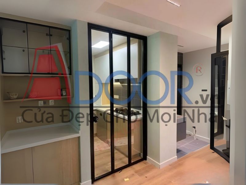 Mẫu cửa nhôm Slim xếp trượt Adoor 