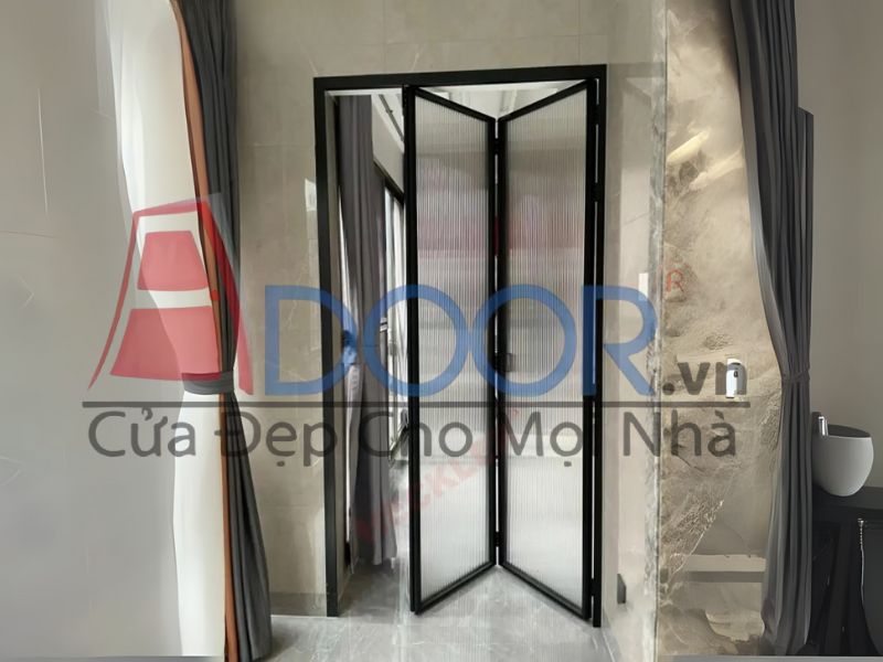 Mẫu cửa nhôm Slim xếp trượt Adoor 