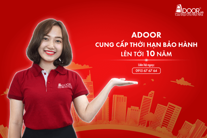 Adoor cam kết bảo hành cửa trượt quay lên đến 10 năm