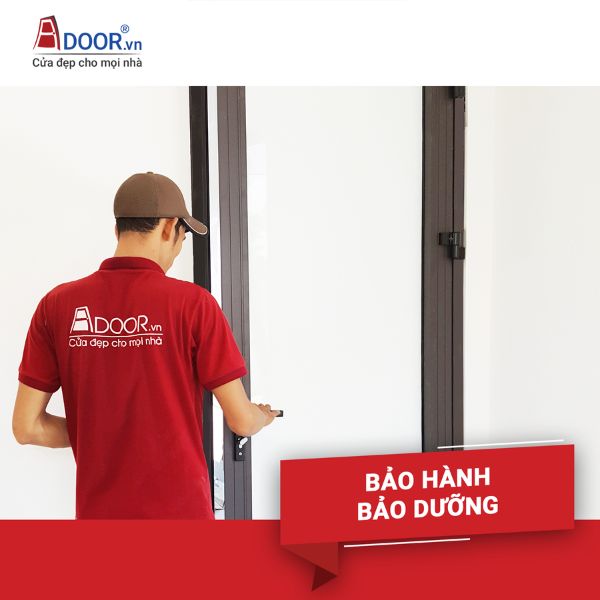 Adoor bảo dưỡng cửa nhôm hoàn toàn miễn phí sau khi lắp đặt