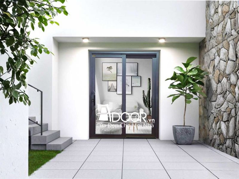 Giá Cửa nhôm trượt quay 2 cánh