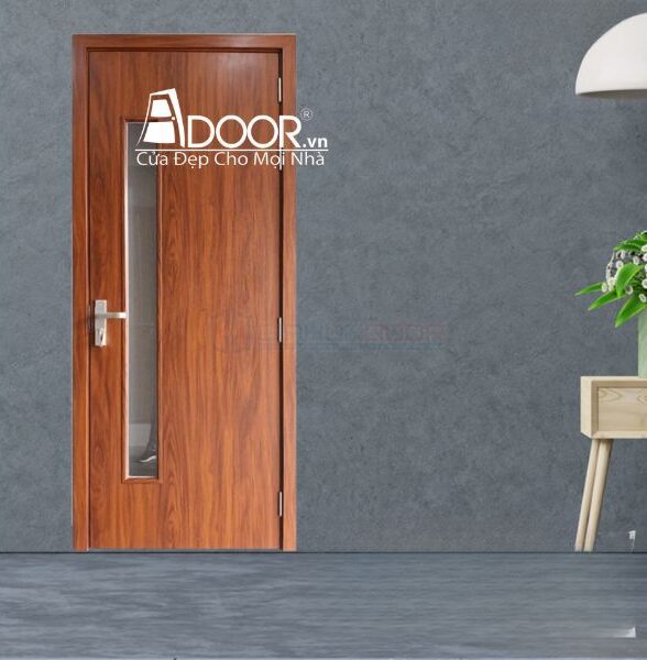 Giá cửa nhựa composite có ô kính mờ lấy sáng