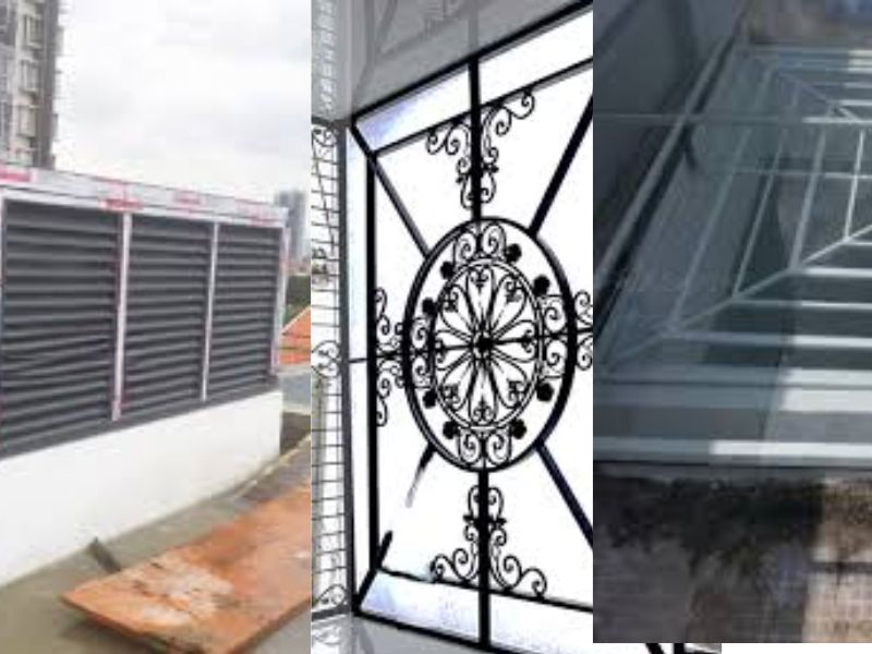 Khung giếng trời (nhôm, inox, thép)
