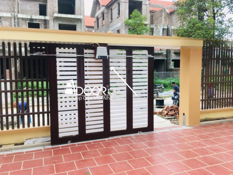 Mẫu cổng tự động trượt Adoor