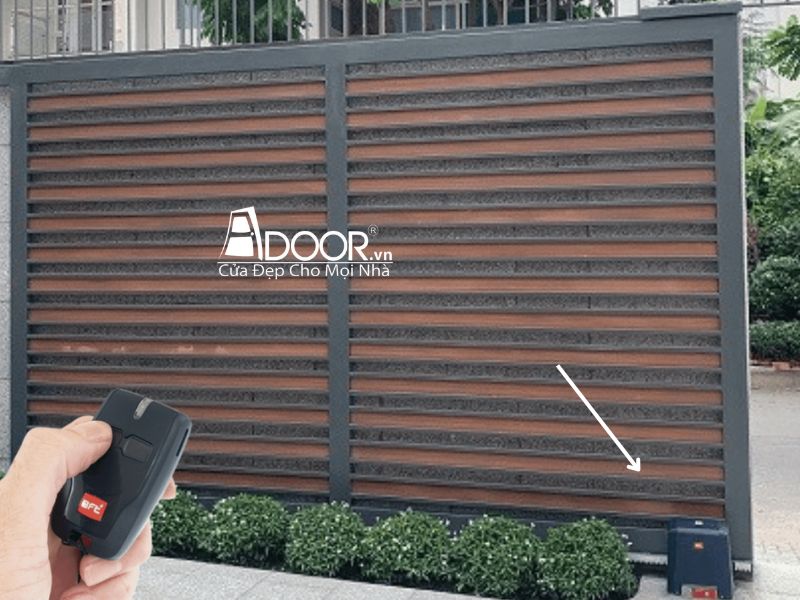 Mẫu cổng tự động trượt Adoor