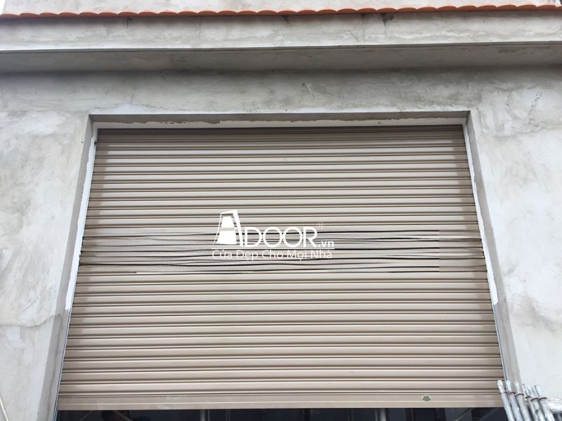 Mẫu cửa cuốn Đài Loan sơn tĩnh điện màu xám