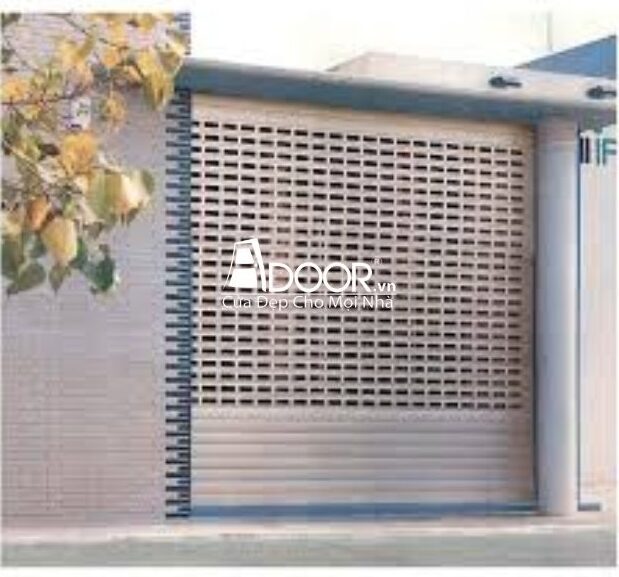 Mẫu cửa cuốn khe thoáng nan đột lỗ