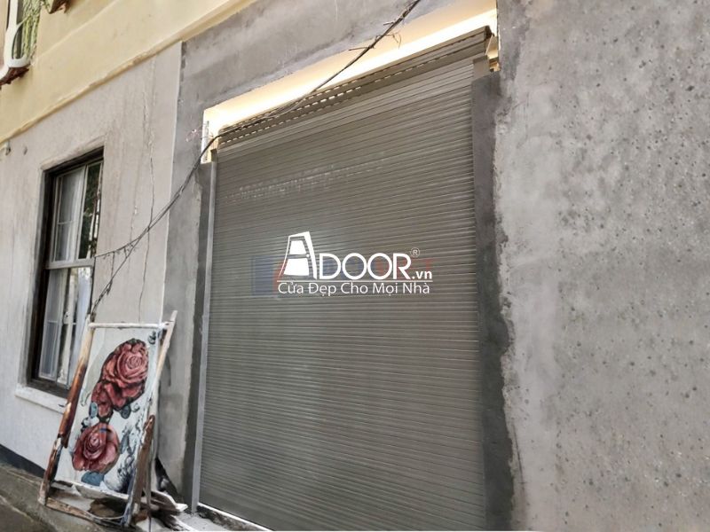 Mẫu cửa cuốn khe thoáng nan nhôm định hình 
