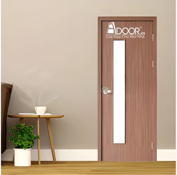 Mẫu cửa nhựa abs ô kính