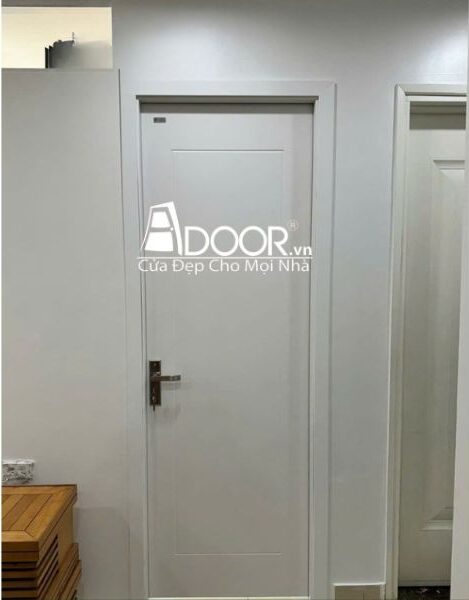 Mẫu cửa nhựa composite màu trắng bóng
