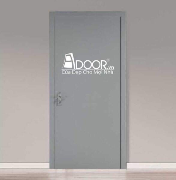 Mẫu cửa nhựa composite sơn xám