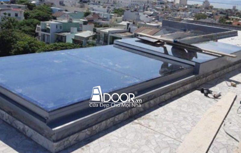 Mẫu giếng trời tự động mở trượt