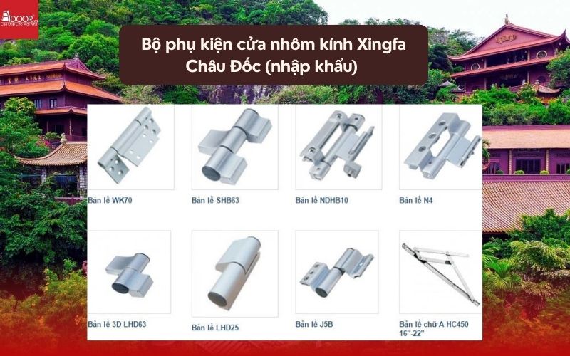 Bộ phụ kiện cửa nhôm kính Xingfa Châu Đốc (nhập khẩu) 01