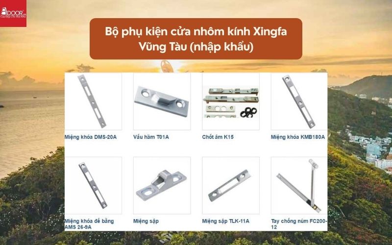 Bộ phụ kiện cửa nhôm kính Xingfa Vũng Tàu (nhập khẩu) 02