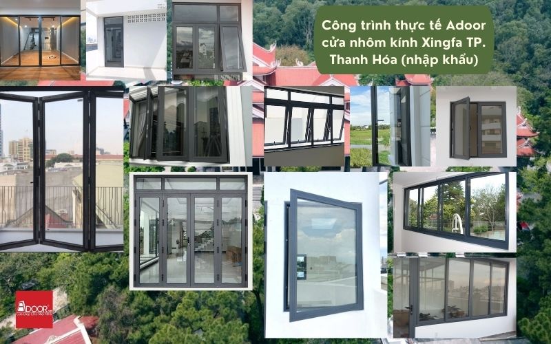 Adoor tự hào tô điểm cho những căn biệt thự bề thế tại vùng đất Lam Sơn bằng hệ thống cửa nhôm kính Xingfa TP. Thanh Hóa (nhập khẩu) vững chãi.