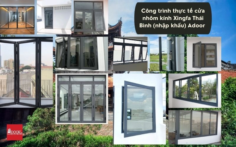 Adoor vừa thắp sáng không gian cho căn nhà phố tại Thái Bình bằng hệ thống cửa nhôm kính Xingfa Thái Bình (nhập khẩu) vô cùng sang trọng.