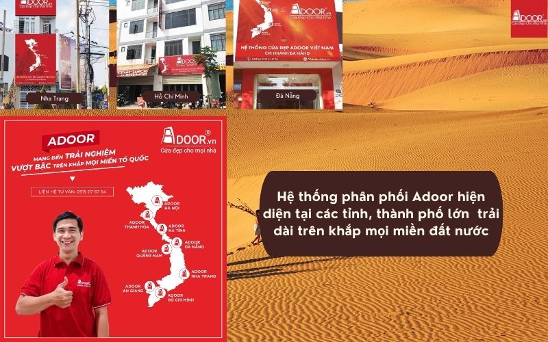 Hệ thống phân phối và thi công cửa nhôm kính Xingfa Phan Thiết (Bình Thuận) (nhập khẩu) Adoor và trên toàn quốc