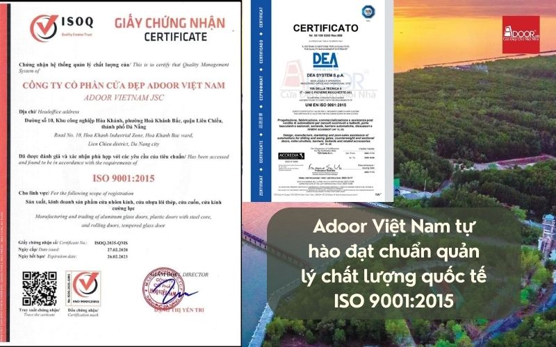 Chứng nhận quốc tế - Khẳng định độ bền thách thức nắng gió vùng biển