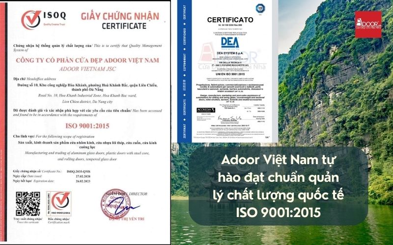 Chứng nhận quốc tế khẳng định chất lượng vượt trội