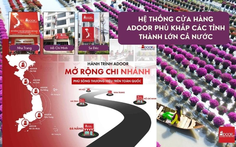 Hệ thống showroom và mạng lưới phân phối cửa nhôm kính Xingfa Sa Đéc (nhập khẩu) rộng khắp