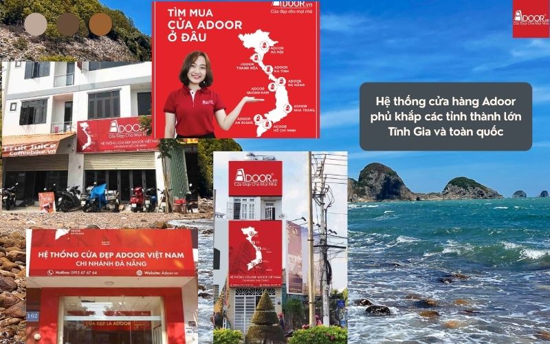 Mạng lưới dịch vụ linh hoạt giúp Adoor nhanh chóng mang giải pháp cửa nhôm kính Xingfa Tĩnh Gia (nhập khẩu) đến với mọi công trình địa phương.