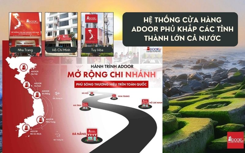 Tự hào có hệ thống trải dài khắp các tỉnh thành lớn, Adoor đảm bảo vận chuyển nhanh chóng cửa nhôm kính Xingfa Tuy Hòa (nhập khẩu) đến mọi công trình.